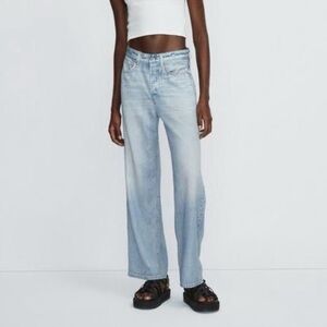 NWT Rag & Bone Liquid Miramar Logan Pants Tencel Sweatpant Jeans in Meadow 23